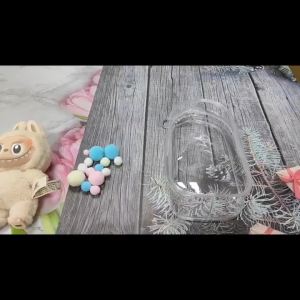 【พร้อมส่ง 】19cm Labubu ถุงใส่ลาบูบูั (ไม่รวมตุ๊กตา) กระเป๋าเก็บตุ๊กตา PVC ใสแบบซิปคู่