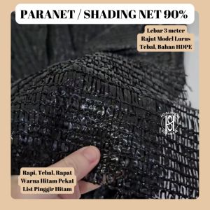 PARANET 90% LEBAR 3METER RAJUT LURUS / PARANET JARING/ SHADE SHADING NET 90%