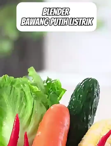 Mini Chopper Elektrik Blender Portable 3 pisau 250ml Food Grade Penghalus Bawang Multifungsi