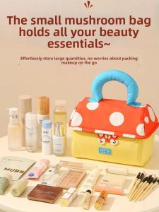 FUSHIXIONG | Travel Carrying Tote Organizer with Multiple Compartments for Toiletries Cosmetics and Brushes