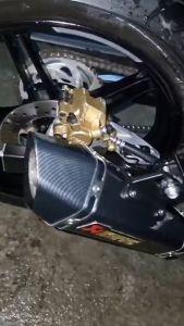 Spot 38-51mm Akrapovic Slant Exhaust Pipe Premium Stainless Steel CanisterPipe Tailpipe Akrapovic