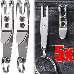 5/3Pcs Mini Zinc Alloy Ring Carabiner EDC Bag Suspension Clip with Key Outdoor Quicklink Tool Keychain Camping Accessories