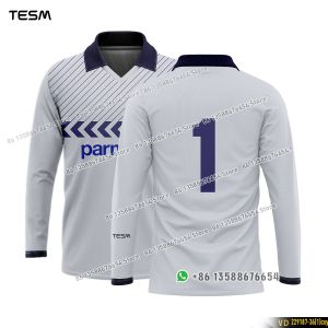 TESM Summer Men Long Sleeve 3D Printed Polo Shirt V-Neck Sports T-Shirt  Team Sports Training Shirts