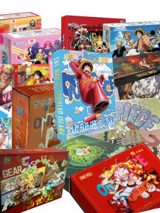 One Piece Card Game Gold Stamping Collectible Cards Naval King Flame Cloud Rare Cards Storage Album Aok Brand