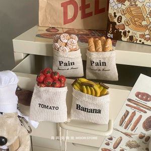 Moon Exchange Office France Sack Bread Refrigerator Magnet Magnetic Suction Candy Toy Personal Creative Home Decoration Wire-Wrap Board