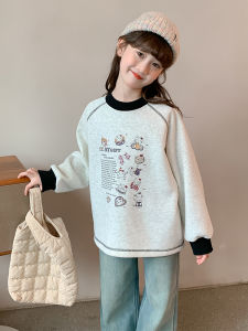 SQTN.KIDS | Stylish Fleece-lined Thickening Hoodie Autumn Winter Wear