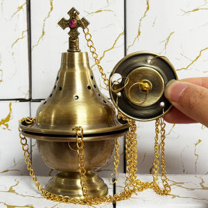 Lọ Đốt Trầm Kim Loại Đa Năng Máy Khuếch Tán Hương Thơm Dụng Cụ Thiền Vật Trang Trí Cho Mọi Không Gian