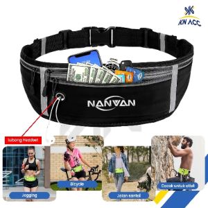 [KN ACC] NANVAN NVN-TS1 TAS PINGGANG OLAHRAGA GYM LARI RUNNING SEPEDA PRIA WANITA SPORT WATERPROOF