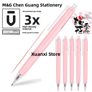 Morning Light Premium Limited Edition Pink Sakura 0.5 Black Quick Dry Click Neutral Pen High Density Girls Pen Huachen Yu H3709 Cute Girls Click Pen Exam Pen
