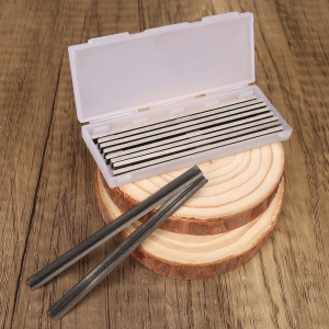 10 ชิ้น 82 มิลลิเมตรคาร์ไบด์แบบพกพา TCT Planer มีดใบมีดสําหรับ MAKITA Bosch DeWalt Black & Decker Ryobi มือถือกบ