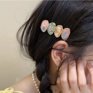 Korean Style Heavy Duty Dried Flower Eternity Crystal Daisy Hair Clip Duckbill Clip Fresh Style Side Hair Accessories Gentle
