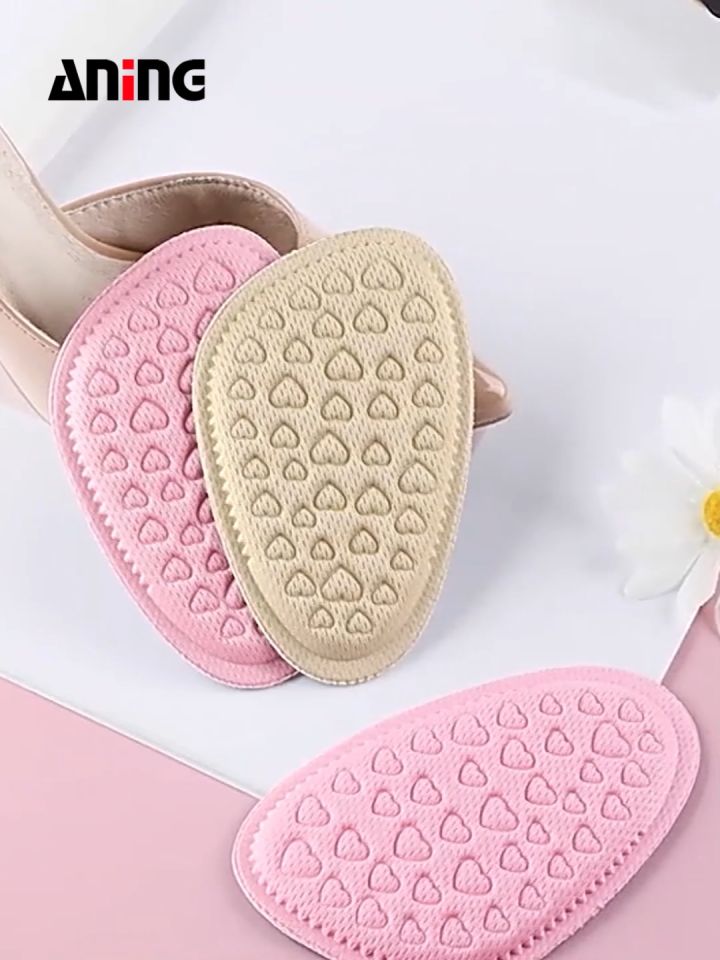 High Heels shoes insoles Anti-skid ladies Foot Half the Front Thickened shoes pad 1pair