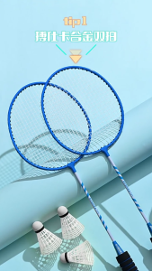 2PCS Couple Alloy Split Racket Student Beginner Fitness Badminton Racket Original Set 3 badminton balls sports equipment