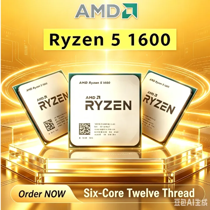AMD | AMD Ryzen 5 1600 Brand New AM4 Gaming Processor YD1600BBM6IAE 6 Core 12 Thread 3.2GHz 65W TDP In Stock