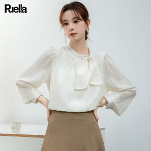 puella | French Styled Designer Chiffon Shirt with Collar and Unique Design