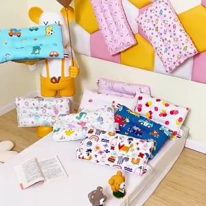 50x30cm Baby Pillow Childrens Pure Cotton-Bean Velvet Pillow Rectangular Pillow Lovely Toddler Pillows For Sleeping Soft And Breathable