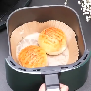 Round Air Fryer Paper 100Pcs Disposable Parchment Liner Non-Stick Oil Proof Heat Resistant for Baking 空气炸锅纸垫