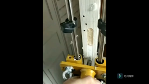 Mortice Lock Jig Set Mortiser Locksmith Woodworking Wood Door Fitting Slot Drill Carbide with Wrench