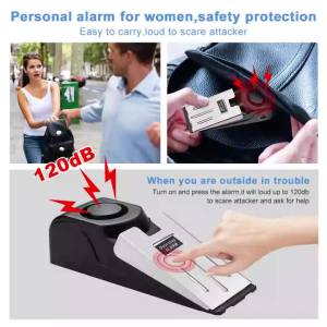 Awapow Door Stopper Alarm Portable Doorstop Security Alarm 120dB for Travel Home Apartment House Block Blocking System