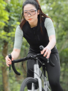 WOSAWE Women Cycling Jersey Breathable Sunscreen UPF50+ Sports Bike Short Sleeve Shirts