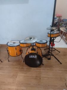 Drum mini fullset plat besi