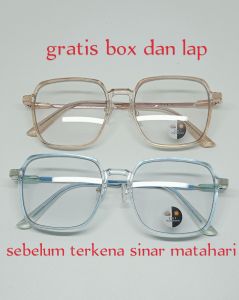 kacamata photocromic lensa berubah warna normal kekinian