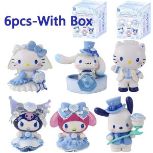 TOPTOY | Sanrio Characters Romantic Wedding Blind Box Figure Kuromi My Melody Cinnamoroll Hello Kitty PVC Collectible Model Toy Gift ﻿