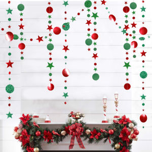 Christmas Wedding Room Decoration Paper Flowers Shop Window Background Arrangement Hanging Kindergarten Classroom Atmosphere Ornaments