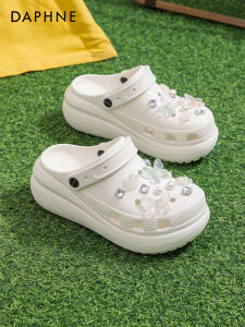 Daphne | Height-increasing White Platform Sandals Soft Sole