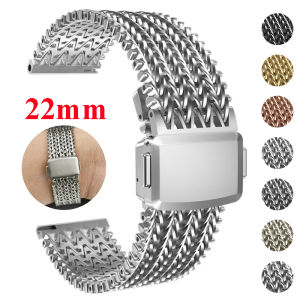 Jansin | 22mm Magnetic Stainless Steel Strap for Xiaomi Watch 2 Pro S4 S3 S2 S1 Pro Active Metal Bracelet For Redmi Watch 5 Active 5Lite