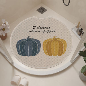 Bathroom round Anti-Slip Mat Shower Bath Non-Slip Floor Mat Eco-Friendly PVC Mold Proof Odorless Foot Mat Toilet Bathroom