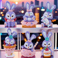 Healing Dessert Series Cute Rabbit Star Daiyu Figurine Desktop Ornaments Gifts Static Model Toy Blind Box Tea Party LuLu Series. 