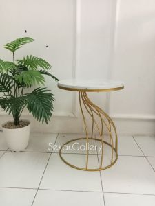 round Table - meja bulat - meja minimalis - meja besi minimalis