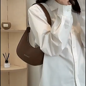 BAGSMART กระเป๋าใต้วงแขนสไตล์เกาหลีกระเป๋าถือกระเป๋าผู้หญิงกระเป๋าแมทช์ลุคง่ายกระเป๋าสะพายผู้หญิง