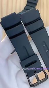 WatchBand for Casio DW6900/5600 GM2100 GA-2100/100/120 Series Replacement Strap Black Silicone Men Watch Accessor Bracelet 16mm
