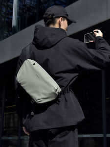 Balo Thể Thao Ngoài Trời Dung Tích Lớn Cho Nam HACIN Oxford Crossbody Satchel Phong Cách Đường Phố Có Khóa Kéo Mềm