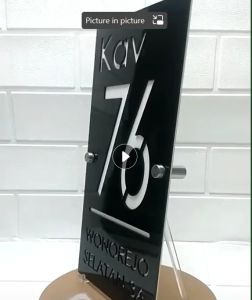 Nomer Rumah Arilik Double Layer Custom