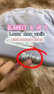 Baby Cloudfoam On The Go Blanket Selimut Bayi Cotton Bamboo