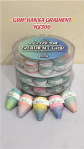 Overgrip Badminton Grip Padel Kansa Warna Gradient KS300 ISI 60PCS Rainbow 1toples