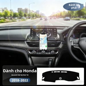 Honda Accord 2018-2022 Tấm Che Bảng Điều Khiển Xe Ô Tô Tấm Che Nắng Bảo Vệ Chống Tia UV Chống Trơn Trượt Dash Thảm Thảm Nội Thất Ô Tô Phụ Kiện