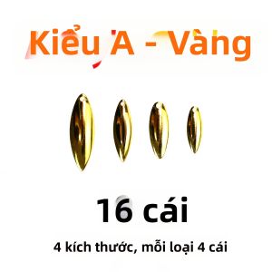 Mồi Câu Cá Hồi Topranc Metal Spinner Spoon 15 Cái/16 Cái/túi Mồi Cứng Có Kim Tuyến Tạo Tiếng Động Mồi Câu Nước Mặn Nhân Tạo