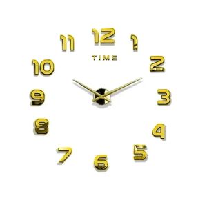 Digital Clock Wall Stickers Needle Decoration Glowing Clocks DIY Bedroom Living Home Quartz Creatives Removable Room Watches