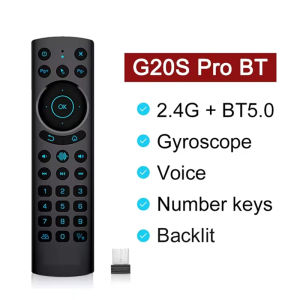 kebidumei | G20S PRO BT Air Mouse Backlit Light 2.4G Wireless Gyroscope Smart Remote Control With Voice IR Learning for Android TV Box