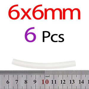 MNFT 6Pcs White Square Foam Strips for Fly Tying 5-10mm High Buoyancy DIY Lure Making Fishing Tackle