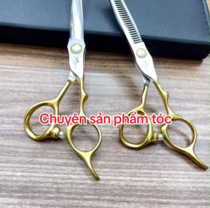JG Kéo Cắt Tóc Cao Cấp 6.0in Ốc Vàng Thép Nhật S440C Độ Cứng Trên 62HRC Sắc Bén Chất Lượng Tốt Nhất