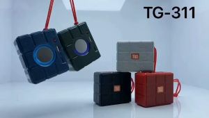 T&G TG-311 V5.1 TWS Portable Wireless Bluetooth Super Bass Speaker with FM Radio USB TF Card and Colorful Light