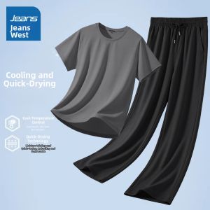 Jeanswest | Breathable Ice Silk Quick-Dry Fashion Sport Set