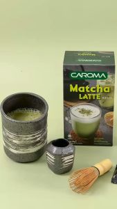 CAROMA Serbuk Matcha Latte 3 Dalam 1| Matcha Latte 3 In 1 (25g x 8s x 2 Packs)