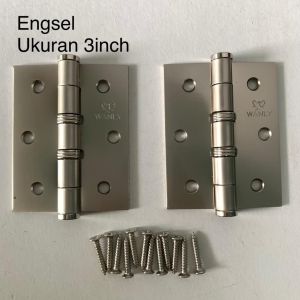 Engsel Pintu rumah 5inch 4 inch / Engsel Jendela 3 inch High Quality TEBAL KUAT Isi 2 Buah