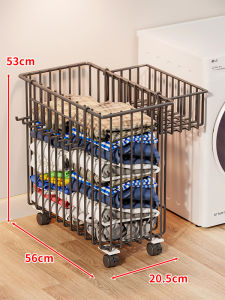 Mobile Bathroom Laundry Basket